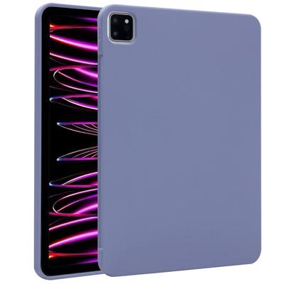 Accezz Liquid Silicone Backcover met penhouder iPad Pro 11 (2018 - 2022) Tablethoesje Paars Accezz Liquid Silicone Backcover met penhouder iPad Pro 11 (2018 - 2022) Tablethoesje Paars