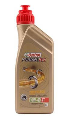 Castrol olie power rs 4t 10w-40 fles à 1 liter