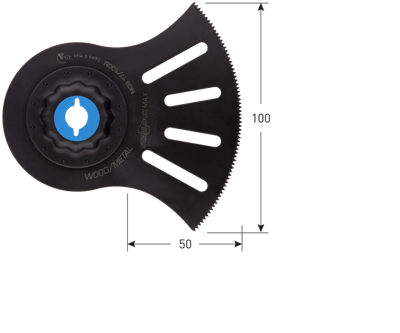 Rotec MOS 17/100Bi | Starlock-Max Invalzaagblad | Hout/Metaal | 100x50 - 519.4190