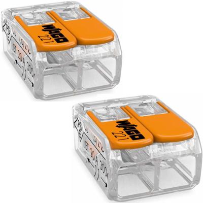 WAGO Lasklemmen Set 2-polig - 2 Stuks Oranje