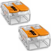 WAGO Lasklemmen Set 2-polig - 2 Stuks Oranje - thumbnail