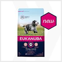 EUKANUBA premium hondenvoer met kip voor middelgrote rassen - droogvoer voor senior honden, 3 kg - thumbnail
