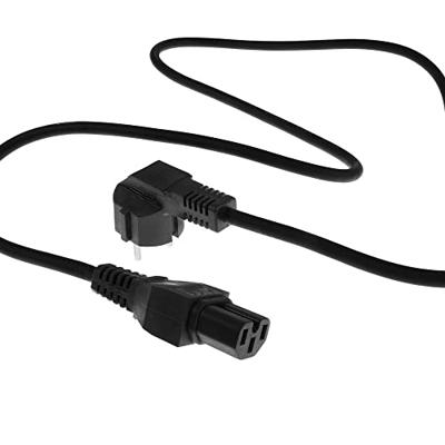 ACT CEE 7/7 naar C15 1,5m kabel zwart - thumbnail