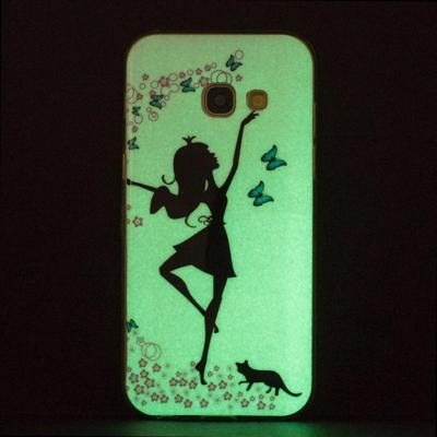 Voor de Galaxy A5 (2017) Noctilucent IMD Dancing Girl patroon zachte TPU Case Protector achtercover Voor de Galaxy A5 (2017) Noctilucent IMD Dancing Girl patroon zachte TPU Case Protector achtercover