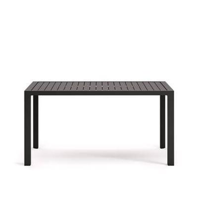Kave Home Tuintafel 'Culip' 150 x 77cm, kleur Donkergrijs