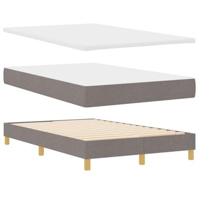 Boxspringbed met matras met matras Taupe 120 x 190 cm Stof