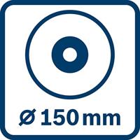 Bosch Blauw GWS 17-150 PS | Haakse slijpmachine | 1700 W | 150 mm - 06017D1600 - thumbnail