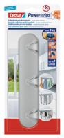 tesa POWERSTRIPS® Hakenbalk Chroom Inhoud: 1 stuk(s) - thumbnail