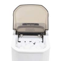VidaXL Ijsblokjesmachine 1,4 l 15 kg/24 u wit - thumbnail