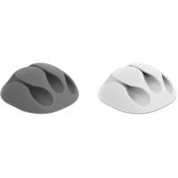 Delock 18297 Kabelhouder met 3 doorvoeren Set 6 stuks - thumbnail