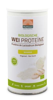 Mattisson Healthstyle Mattisson Healthstyle Wei Whey Proteine Banaan 75% Bio (450g) Mattisson Healthstyle Mattisson Healthstyle Wei Whey Proteine Banaan 75% Bio (450g)