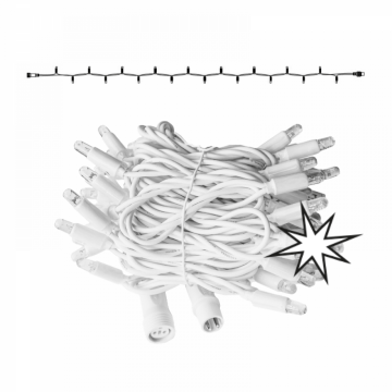 LED string 6 meter 60 ledjes sfeer kerstverlichting 2400K extra warmwit twinkle 48 12 twinkle PS230 Tronix