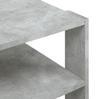 Salontafel 59,5x59,5x40 cm bewerkt hout betongrijs - thumbnail