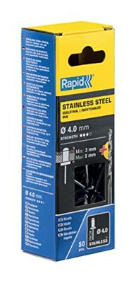 Rapid Blindklinknagels RVS | Ø4 x 8 mm | Incl. Boor | 50 Stuks - 5001460