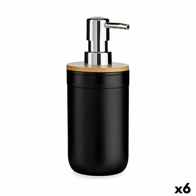 Zeepdispenser Berilo Zwart Bamboe Polypropyleen 350 ml 8 x 17 x 9 cm 9 x 17 x 8 cm (6 Stuks) Zeepdispenser Berilo Zwart Bamboe Polypropyleen 350 ml 8 x 17 x 9 cm 9 x 17 x 8 cm (6 Stuks)