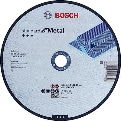 Bosch Accessories Standard for Metal 2608619770 Doorslijpschijf recht 230 mm 1 stuk(s) Metaal Bosch Accessories Standard for Metal 2608619770 Doorslijpschijf recht 230 mm 1 stuk(s) Metaal