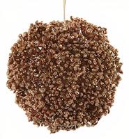 CF label kersthanger Allium 10 cm zijde roze - thumbnail