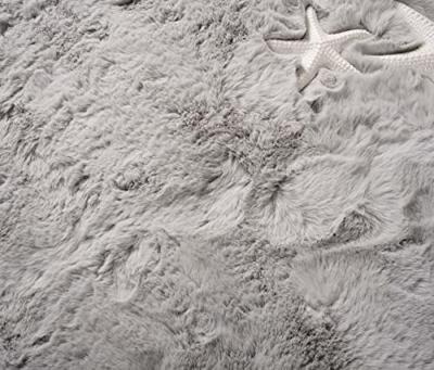 Tapeso Ovaal hoogpolig vloerkleed - Comfy plus - lichtgrijs - 200x300