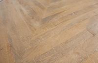 WOOOD Eettafel 'Tablo' Mangohout Visgraat, met X-poot, 180 x 90cm - thumbnail