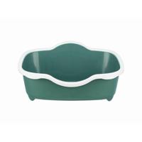 Kattenbak Trixie Davio Wit Groen Plastic 56 x 26 x 39 cm - thumbnail