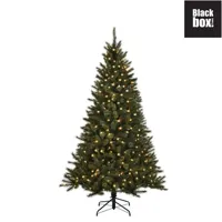 black box kunstkerstboom Toronto met ledverlichting h215 x d132cm - thumbnail
