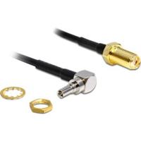 DeLOCK 88466 Signaalkabel 0,2 m Zwart, Goud, Zilver - thumbnail