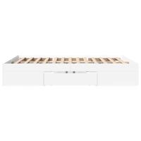 Bedframe zonder matras 160x200 cm spaanplaat wit - thumbnail