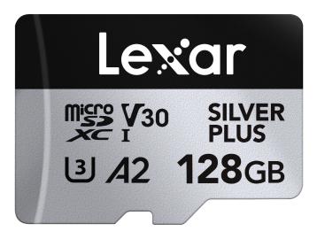 Lexar MicroSDXC Silver Plus UHS-1 128GB V30 R205/W100MB/s...