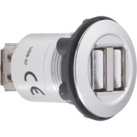 TRU COMPONENTS USB-07 Dubbele USB-inbouwbus 2.0 Bus, inbouw 2x USB-bus type A naar 2x USB-bus type A Inhoud: 1 stuk(s) - thumbnail