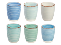 Studio Tavola Koffiekopjes - Ocean Blue - 6 stuks - 160 ml - thumbnail