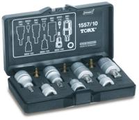Hazet 1557/10 Dopsleutel-bitinzetset 1/4 (6.3 mm), 1/2 (12.5 mm), 3/8 (10 mm) 10-delig - thumbnail