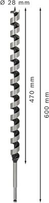 Bosch Accessories 2608585725 Slangenboor 28 mm Gezamenlijke lengte 600 mm Zeskant schacht 1 stuk(s)