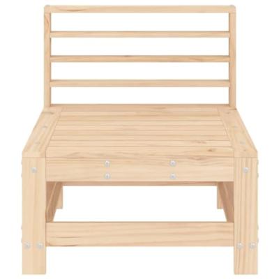 Tuinmiddenbanken 2 st massief grenenhout