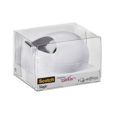 Plakbandhouder scotch c36 pebble wit + 1 rol tape Plakbandhouder scotch c36 pebble wit + 1 rol tape