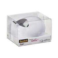 Plakbandhouder scotch c36 pebble wit + 1 rol tape - thumbnail