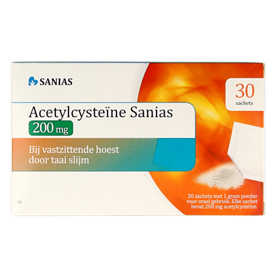 Sanias Acetylcysteine 200mg 30 Sachets