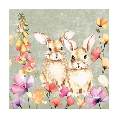 Duni Servetten Floral Friends 33cm