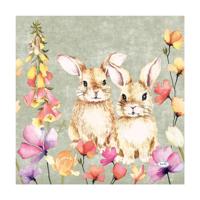 Duni Servetten Floral Friends 33cm - thumbnail