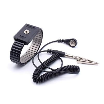 Quadrios ESD-armband Zwart Drukknop 4 mm