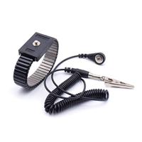 Quadrios ESD-armband Zwart Drukknop 4 mm - thumbnail