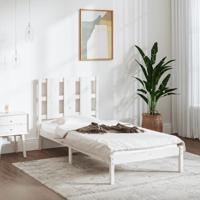 Bedframe massief hout wit 120x190 cm - thumbnail