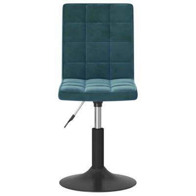 Eetkamerstoelen draaibaar 6 st fluweel blauw