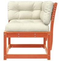 Tuinhoekbank met kussens 73x73x78 cm grenenhout wasbruin - thumbnail