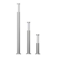 VidaXL 3-delige tuinlampenset waterdicht roestvrij staal - thumbnail