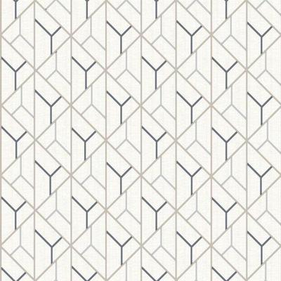 Dutch Wallcoverings Behang Galactik Dessin Beige/D.Blauw L940-07