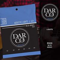 Darco Acoustic D520 Lights 80/20 Bronze 12-54 snarenset voor westerngitaar - thumbnail