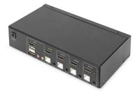 Digitus DS-12880 KVM-switch 4 + 1 poorten HDMI 3840 x 2160 Pixel - thumbnail