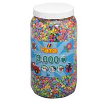Hama strijkkralen in pot pastelmix (050), 13.000st. - thumbnail