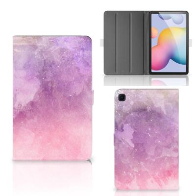 Hoes Samsung Galaxy Tab S6 Lite | S6 Lite (2022) Pink Purple Paint Hoes Samsung Galaxy Tab S6 Lite | S6 Lite (2022) Pink Purple Paint