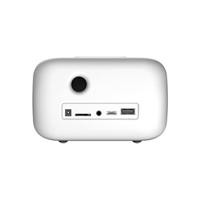 Speaker oplader wekker - EVOOM - EV304601 - Wit met draadloze oplader en geïntegreerde speaker - thumbnail